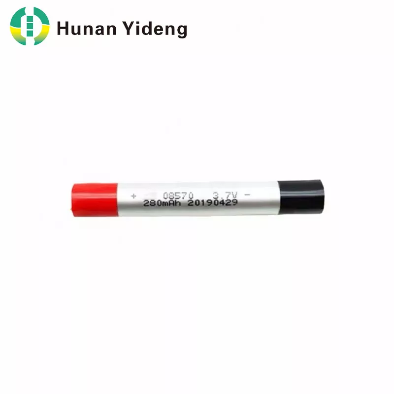 08570 Batteria cilindrica sottile ai polimeri di litio da 3,7 V 280 mAh