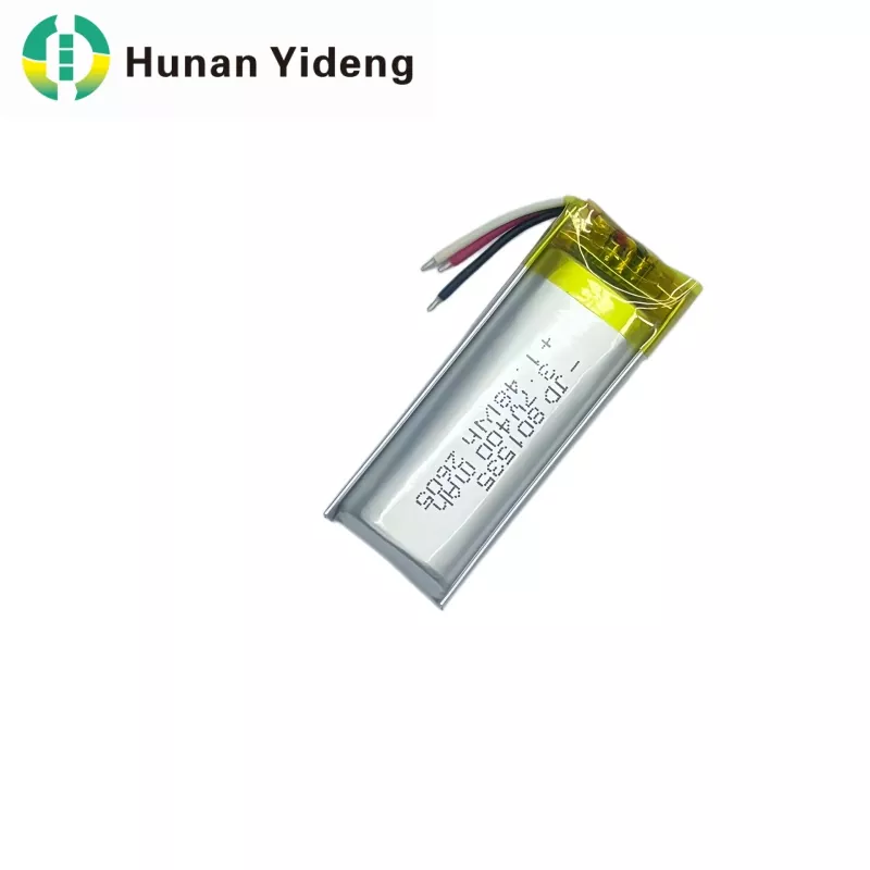 Batteria Lipo ricaricabile ai polimeri di litio piatta da 3,7 V 600 mAh 801535