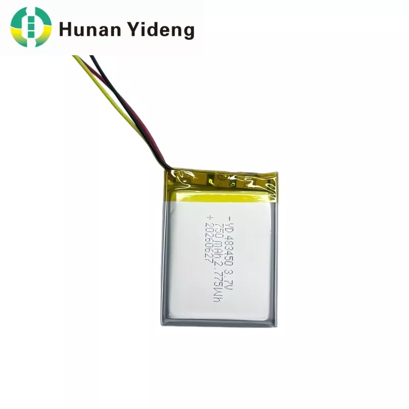 Batteria Lipo ricaricabile ai polimeri di litio ad alta capacità da 3,7 V 750 mAh 483447