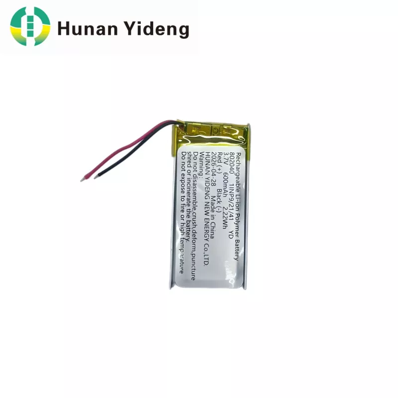 802040 Batteria ricaricabile da 600 mAh per registratore vocale e giocattoli elettrici