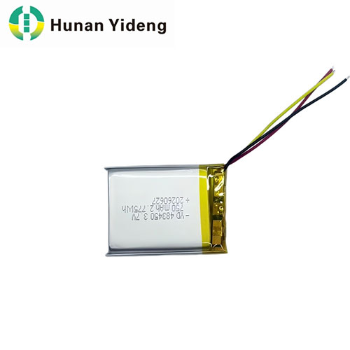 3.7V 750mAh 483447 High Capacity Small Lithium Polymer Rechargeable Lipo Battery