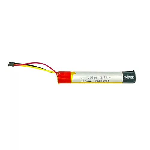 75500 3.7V 220mAh Small Cylindrical Lithium Ion Rechargeable Batteries